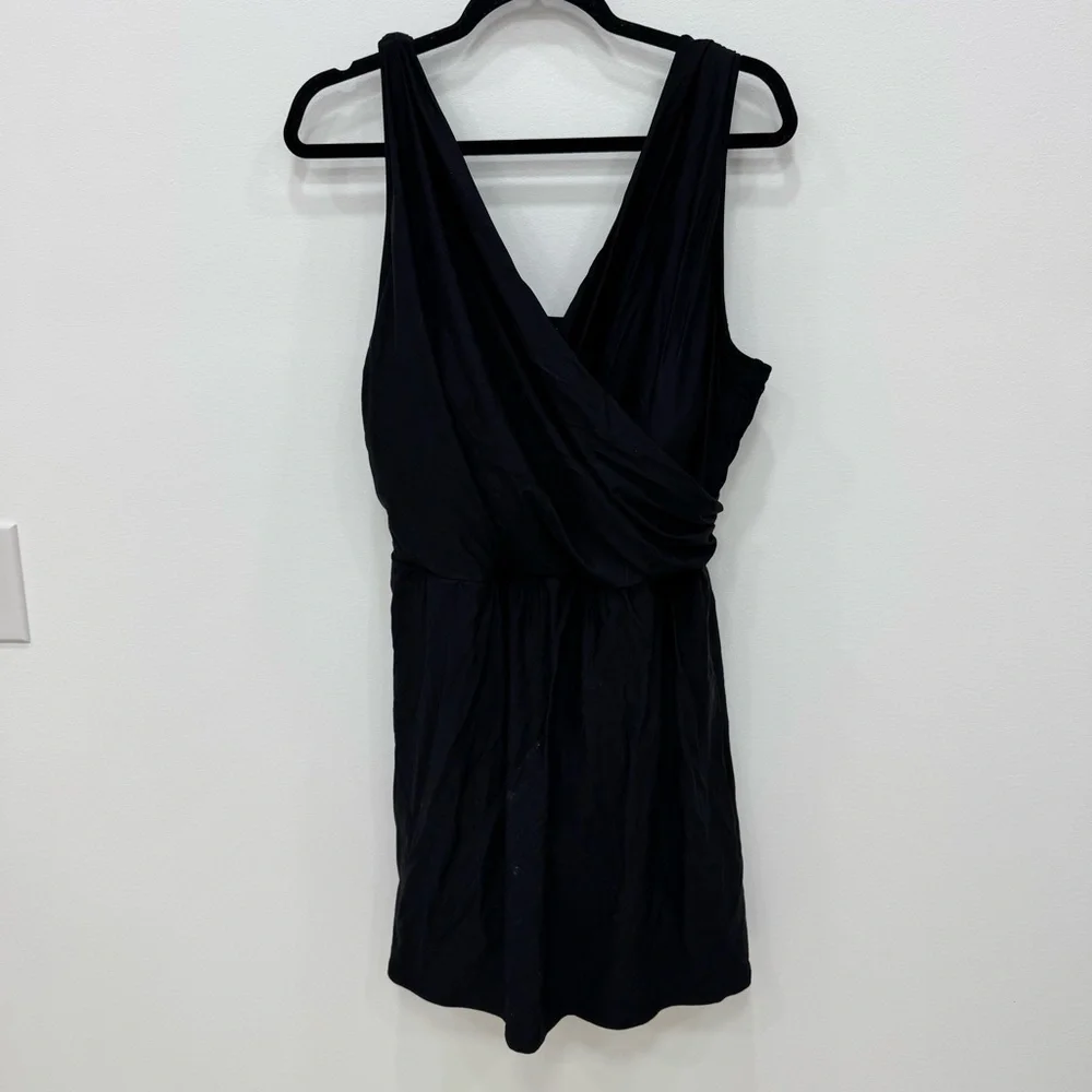 Lands End Womens TummyControl Wrap Swim Dress One Piece SIZE plus 20 like new
